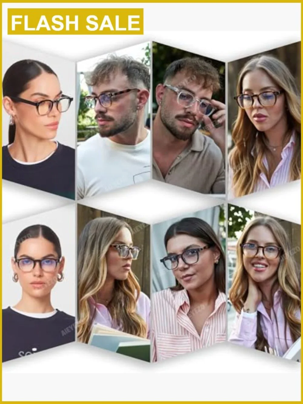 Retro Square Blue Light Blocking Glasses Unisex Thick Frame Computer Eyewear